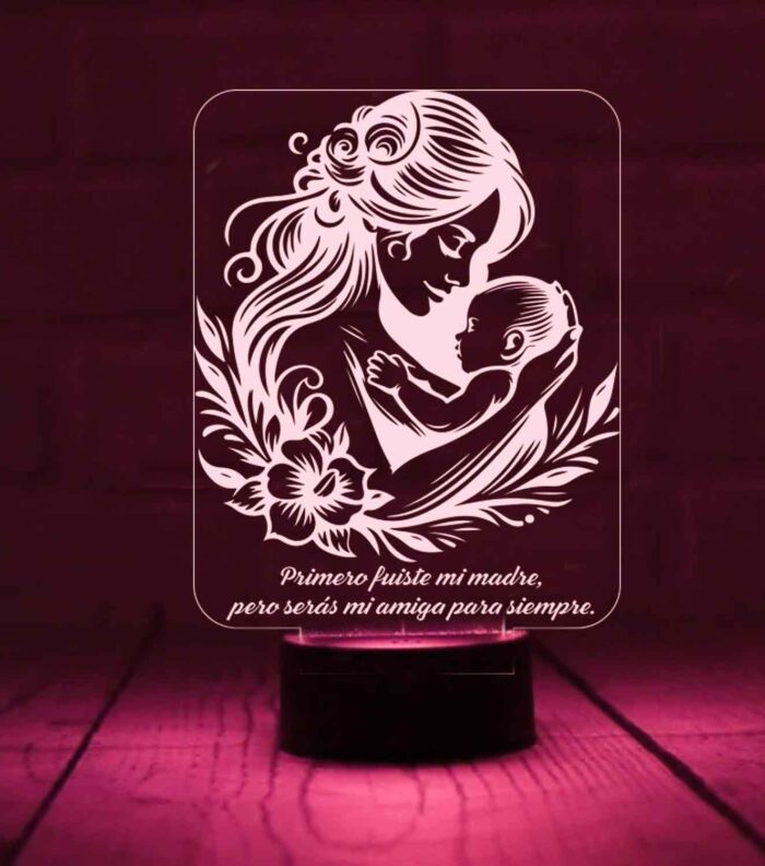lámpara-personalizada-madre-con-niño-en-brazos