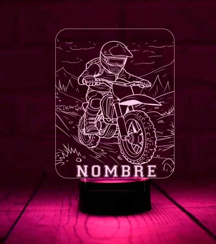 lámpara-personalizada-motocros-niño
