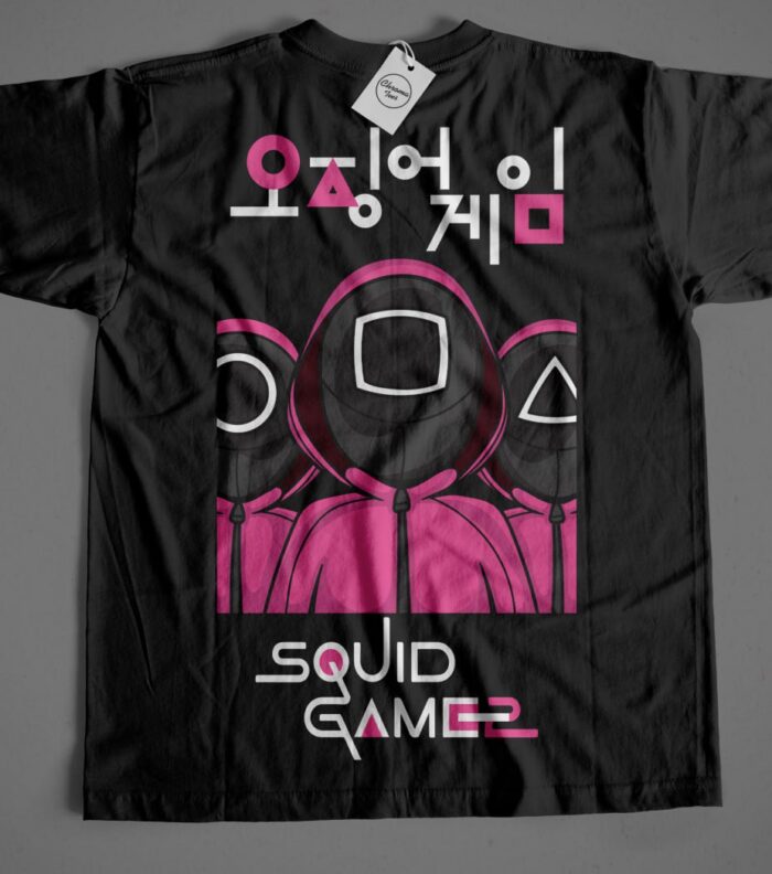 Camiseta-Juego-del-calamar-máscaras