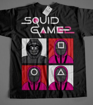 Camiseta-Juego-del-calamar-tipos-de-máscaras