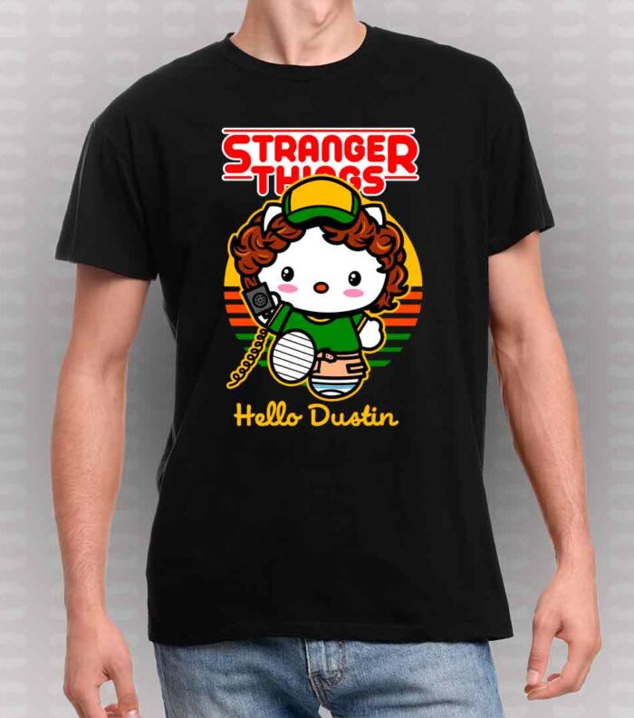 Camiseta-Stranger-Things-hello-kitt-Dustin