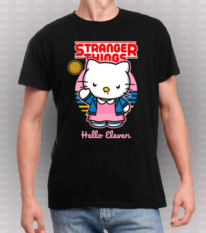 Camiseta-Stranger-Things-hello-kitt-Eleven