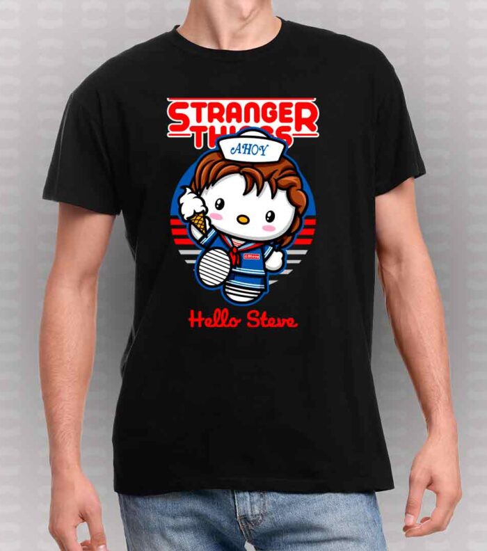 Camiseta-Stranger-Things-hello-kitt-Steve