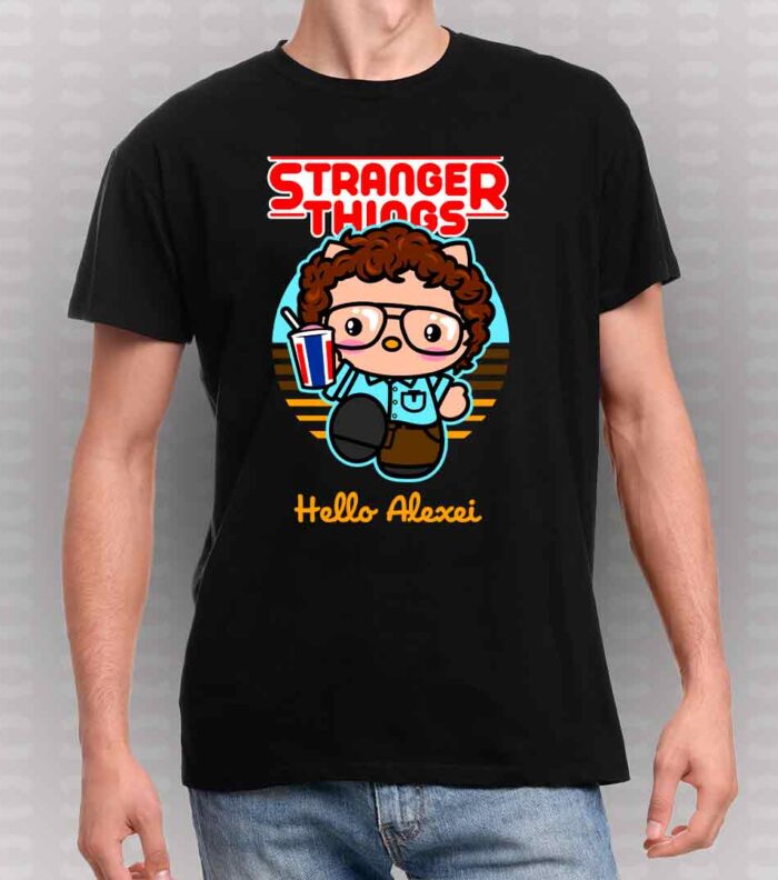 Camiseta-Stranger-Things-hello-kitty-Alexei