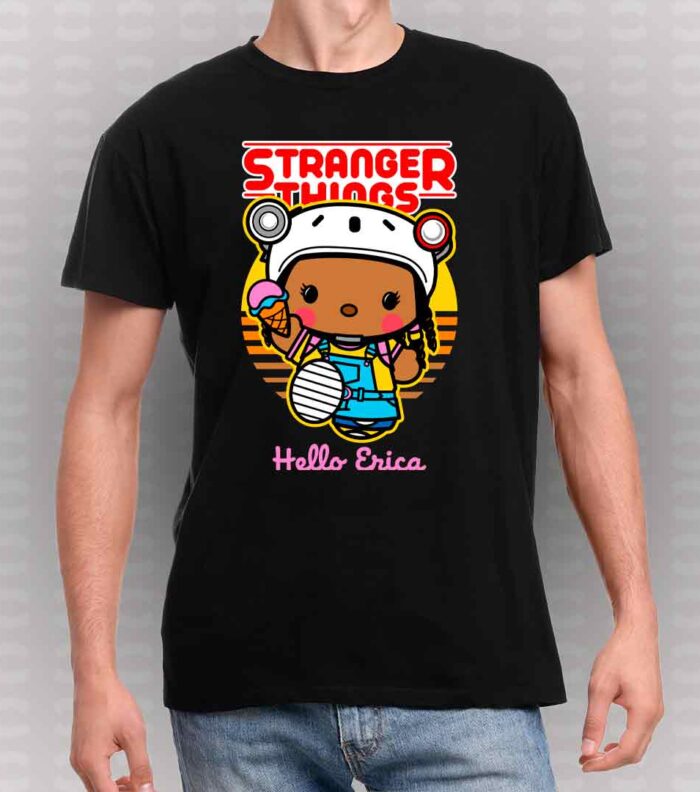 Camiseta-Stranger-Things-hello-kitty-Erica