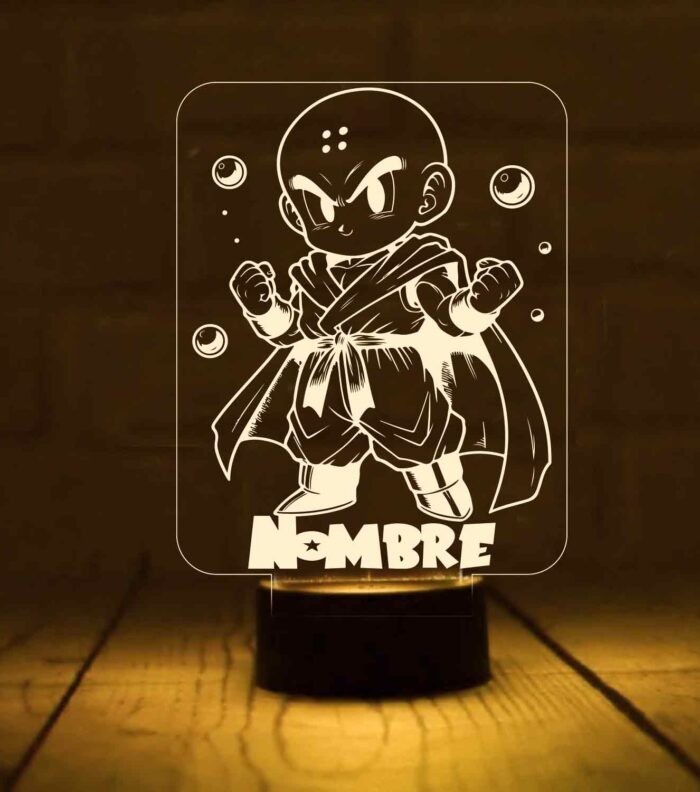 Lámpara-personalizada-Krilin-dragon-ball