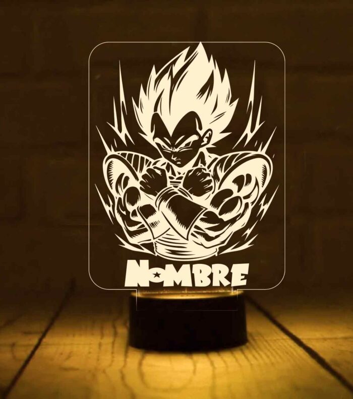 Lámpara-personalizada-Vegeta-dragon-ball
