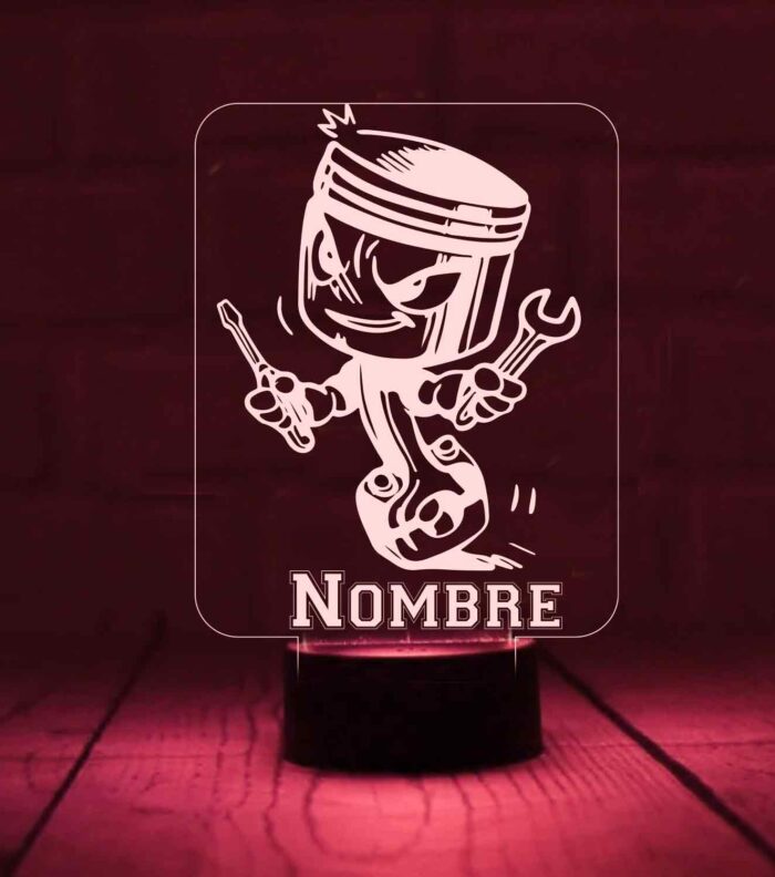 Lámpara-personalizada-moteros-Pistón Lámpara-personalizada-moteros-Pistón